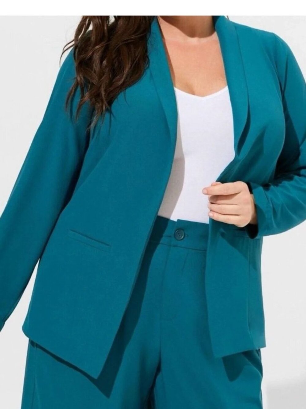 NWT - Torrid Size 4 Studio Crepe Classic Shawl Collar Blazer Gulf Coast